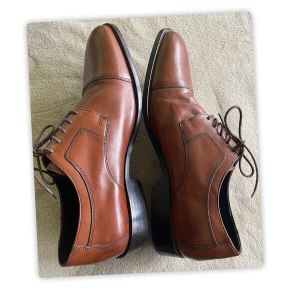 J. Murphy by Johnston & Murphy Brown Leather Oxford Dress Shoes 12W 59-11566 main image 7